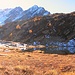Il Lago Gelato con le due cime del Pizzo dell'Alpe Gelato.