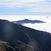 Nebelmeer über der Poebene, der Monte Generoso ragt wie eine Insel daraus