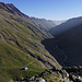 Blick vom Marzellkamm auf die Martin-Busch-Hütte