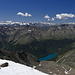 Blick vom Similaun auf den Vernagtstausee schon in Südtirol