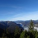 Die Isar speist den Sylvensteinstausee, beide noch etwas mit Frühnebel behaftet...