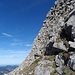 Die Gipfelwand des Vorgipfels am Nordwestgrat.