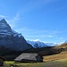 sonniger Zwischenhalt auf Scheidegg Oberläger - mit beachtlicher Kulisse