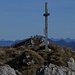 Das Gipfelkreuz des Laubenecks und des Teufelstättkopfes zusammengeschoben / la cima del Laubeneck proiettata su quella del Teufelstättkopf 