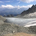 Blick auf den Gletscher von der Orny Hütte aus