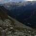 Blick ins Val Ferret - noch 1000 Höhenmeter hinab....