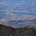 Mulhacén (3478,6m): Aussicht im Zoom auf Granada (738m).