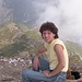 unser Weiterweg im Hintergrund, ich natürlich noch in Jeans