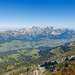 Alp Sellamatt und Alpstein vom Zuestoll aus gesehen