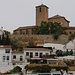 Granada: Während wir auf den Stadthügel Granada Albaicín hatten wir eine schöne Sicht auf die Kirche Aljibe de San Cristobal.