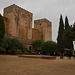 Granada: Die beiden Wehrtürme der Alcazaba, dem schönsten Teil der maurischen Festung der Alhambra.