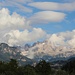 schöne Wolkenstimmung über den Dolomiten