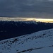 tramonto verso il monte Legnone