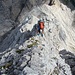 Abklettern am Ostgrat der Östl. Alpeilspitze