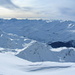 Blick aufs Skigebiet von Bivio