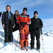 Ein Teil der Gruppe auf dem Gipfel der Tschima da Flix