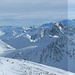 Tschima da Flix Gipfelpanorama - Piz Güglia und Bernina