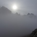 Nun hiess es, sich von der Sonne zu verabschieden: Eintauchen ins Nebelmeer.