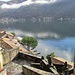 Morcote : salendo verso la Chiesa di Santa Maria del Sasso vista sul Lago di Lugano o Ceresio