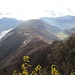 vetta del Monte San Salvatore : vista sul percorso fino a Morcote