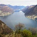 vetta del Monte San Salvatore : vista sul Lago di Lugano o Ceresio