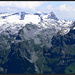 Auf dem Gipfel, Panorama mit Engelberger Rotstock und jede Menge weiterer bekannten Grössen.