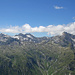 Von links Piz Lai Blau (2961m), Piz Vatgira (2982m) und rechts Piz Gannaretsch (3040m)