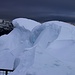 Seehorn (2438,8m): Blick auf die Gipfelwechte welche ich zuvor vorsichtig bestiegen hatte.
