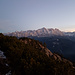 Beim Abstieg ist das Zugspitzmassiv der Blickfang