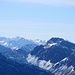 Hindurchblick durch das Oberseetal bis zu Gipfeln an der Grenze Uri/Wallis