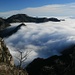 im Abstieg vom Brec d'Utelle mit tollem Blick aufs Nebelmeer