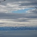 mit vielen Wolken, doch stimmungsvoll: Ausblick zur Gantrischkette
