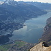 Walensee - view from the summit of Sichelchamm.