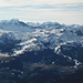 Flumserberg ski area - view from the summit of Sichelchamm.