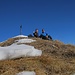 Unsere Gipfelrast auf dem erstaunlich eher wenig besuchten Tschuggen (2520,2m).