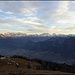 Rückblick auf die Vazer Alp, im Hintergrund der Rätikon