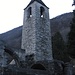 Il campanile della chiesa di San Giovanni Battista a Gnosca.