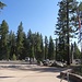 Lassen Volcanic National Park entrance, the American flag is beeing hissed. Not quite what we are used to...