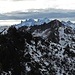 Schöner Blick über den Furkakopf zur Löffelspitze und den hohen Gipfel des Rätikons.