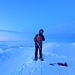 Jaime auf dem Gipfel Veintimilla, ganz schön kalt