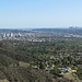 Aussicht: links Glendale, und rechts Downtown Los Angeles