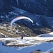 Lift-off for the ski-paraglider...