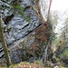 Wassermann-Weg: im Felsenband verläuft der Weg