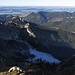 Blick in die eisige Nordseite des Klammspitzgrates zu Schwarzenkopf und Jaufen / vista al lato nord gelido