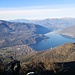 Monte Orsa vista su Porto Ceresio e il Lago di Lugano