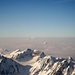Rigi und Grosser Mythen "gügseln" auch noch hervor - glücklich ist, wer zuoberst steht..