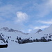Bei Castelas: Hinten Piz Mitgel und Corn da Tinizong
