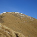 Gaggio, zwei Wege bieten sich an links über den Grat oder in großem Bogen von rechts auf den Gipfel