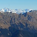 Dalla cima, vista sul gruppo del Bernina
