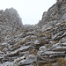 Im Aufstieg zum Mýtikas via "Loúki Mýtika" - Hier in einer Höhe von ca. 2.860 m, also etwa 60 m unter dem Gipfel.